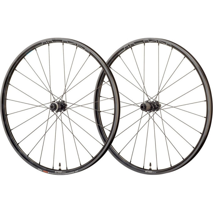 Комплект колес SHIMANO MT-600, переднее и заднее, F:15/R12ММ E-THRU, 29