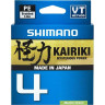 Леска плетёная SHIMANO KAIRIKI 4 PE 150 м зеленая 0,315 мм 29,9 кг LDM54TE5031515G