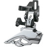 Переключатель передний SHIMANO DEORE, M618-H, для 2x10, верхний хомут (34,9 с адаптером 28,6/31,8), верхняя тяга, черный IFDM618HTX6