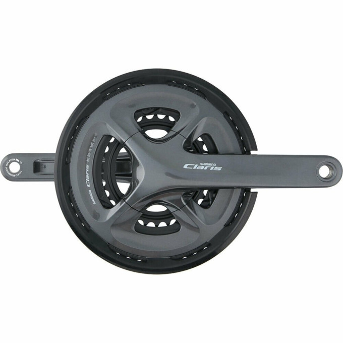Система SHIMANO CLARIS, R2030, 170мм, интегрированный вал, 8 скоростей с защитой 50/39/30T EFCR2030CX090C
