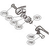Запчасть для катушки SHIMANO LINE ROLLER ролик лесоукладивания в сборе RD17672